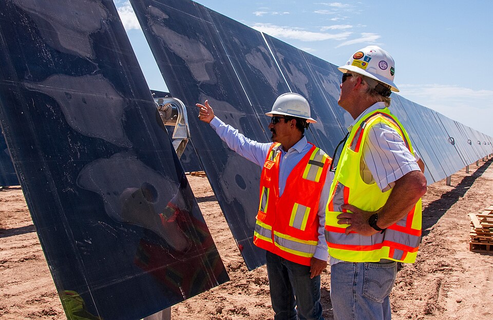 Solar panel renewable energy field