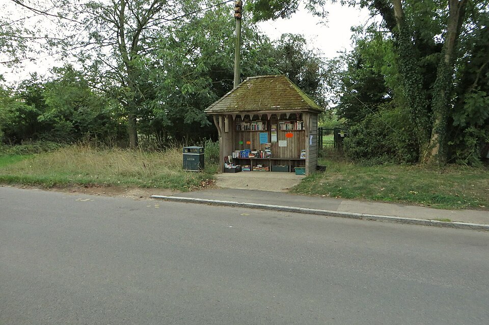 Outdoor public bookshelves for community reading
